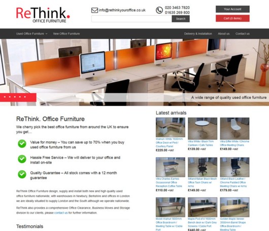 Rethink Office Furniture screenshot